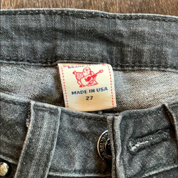 True Religion Gray Studded Jeans! - Picture 7 of 7